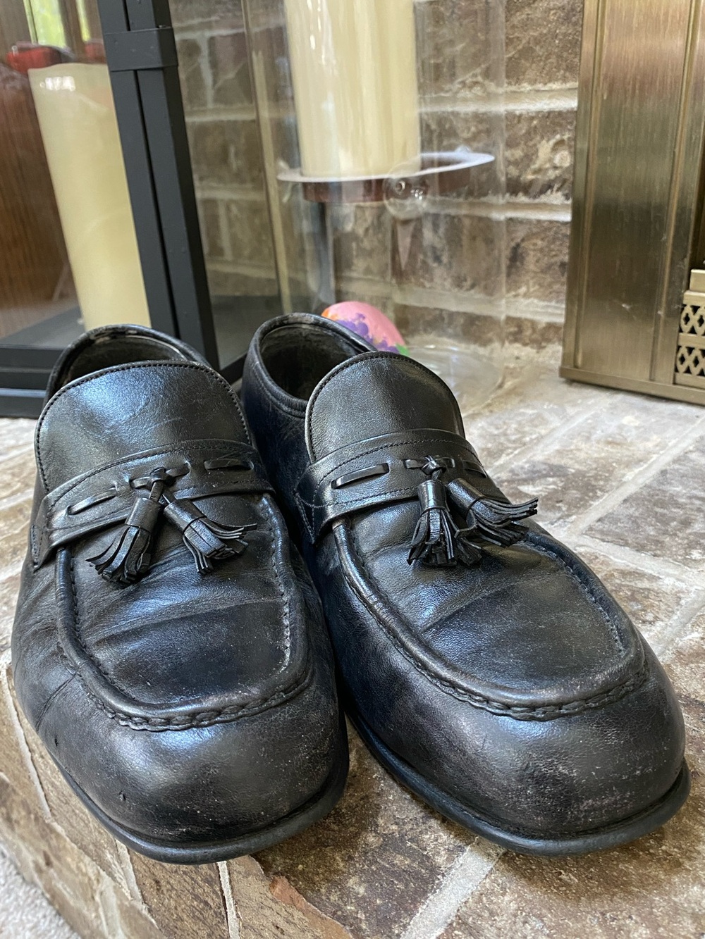 BOSTONIAN IRON AGE Dress Shoe Steel Toe Safety Shoes Men’s Size 8 W